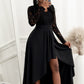 Lace High-Low V-Neck Dress Wäre Rare Trend