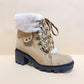 VINI-FUR COMBAT BOOTIES Let's See Style