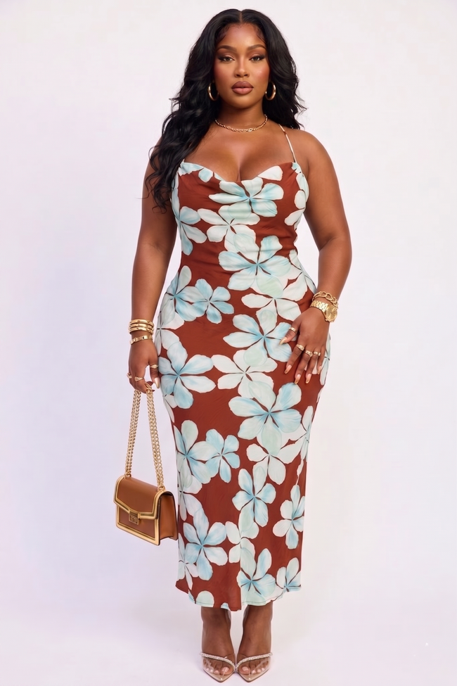 COWL NECK MAXI DRESS Wäre Rare Fashion