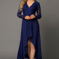 Lace High-Low V-Neck Dress Wäre Rare Trend