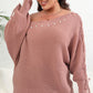 ONE SHOULDER BEADED SWEATER Wäre Rare Trend