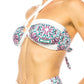 TWO PIECE FLORAL PRINTS CRISS CROSS HALTER BIKINI Wäre Rare Fashion
