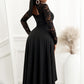 Lace High-Low V-Neck Dress Wäre Rare Trend