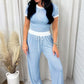 CONTRAST RELAXED PANT SET Wäre Rare Trend