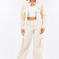 Laced Back Cropped Jacket Wäre Rare Trend