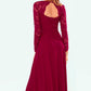 Lace High-Low V-Neck Dress Wäre Rare Trend