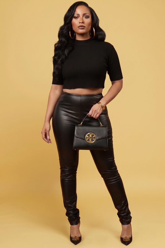 Faux Leather Leggings Wäre Rare