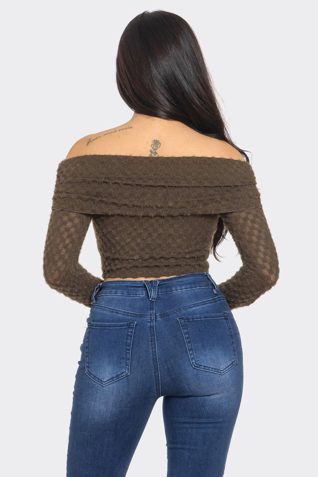 Leslie Off-Shoulder Asymmetric Long Sleeve Top – Stylish Women’s Blouse Blaire Shops