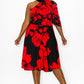 PLUS ROSE PRINT DRESS Wäre Rare