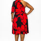 PLUS ROSE PRINT DRESS Wäre Rare
