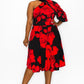 PLUS ROSE PRINT DRESS Wäre Rare