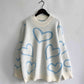 HEART PATTERN SWEATER Wäre Rare Trend