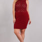 Lace Bodycon Mock Neck Dress - Wäre Rare