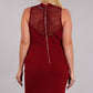 Lace Bodycon Mock Neck Dress - Wäre Rare