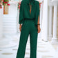 MOCK NECK SPLIT SLEEVE JUMPSUIT Wäre Rare Trend