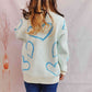 HEART PATTERN SWEATER Wäre Rare Trend