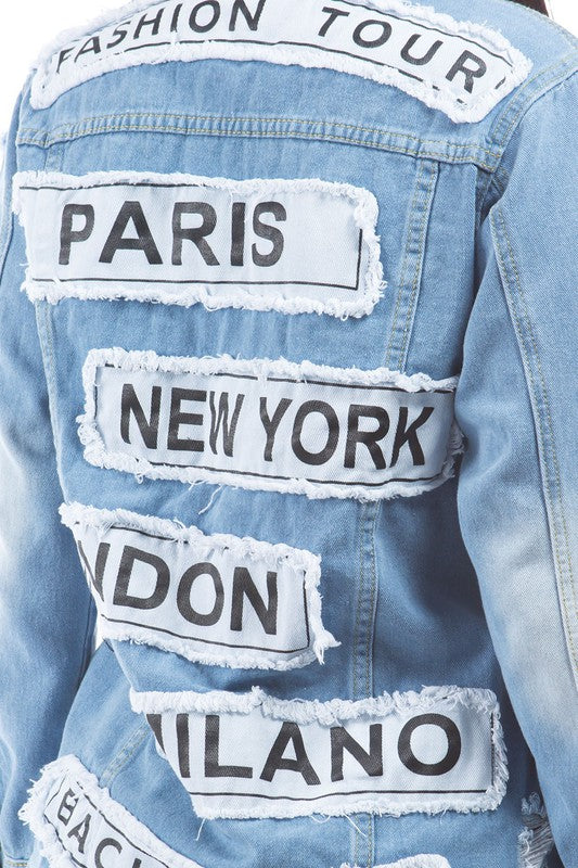 WORLD LETTER DENIM JACKET Wäre Rare