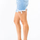 PLUS SIZE DISTRESSED SKINNY DENIM SHORTS - Wäre Rare