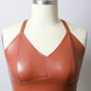 PLUS FAUX LEATHER BRALETTE Leto Accessories