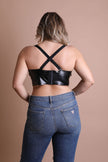 PLUS FAUX LEATHER BRALETTE Leto Accessories