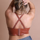 PLUS FAUX LEATHER BRALETTE Leto Accessories
