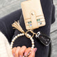Pearl Key Ring Wallet Bracelet - Wäre Rare