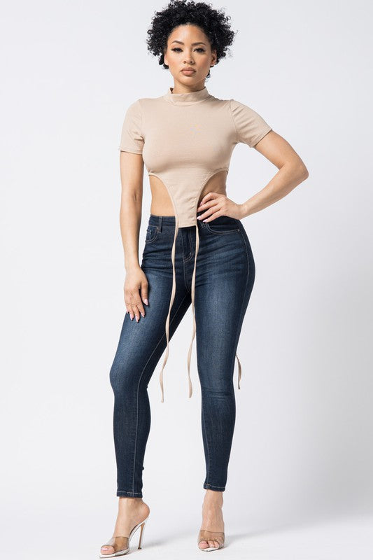 MOCK NECK CROPTOP - Wäre Rare