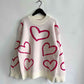 HEART PATTERN SWEATER Wäre Rare Trend