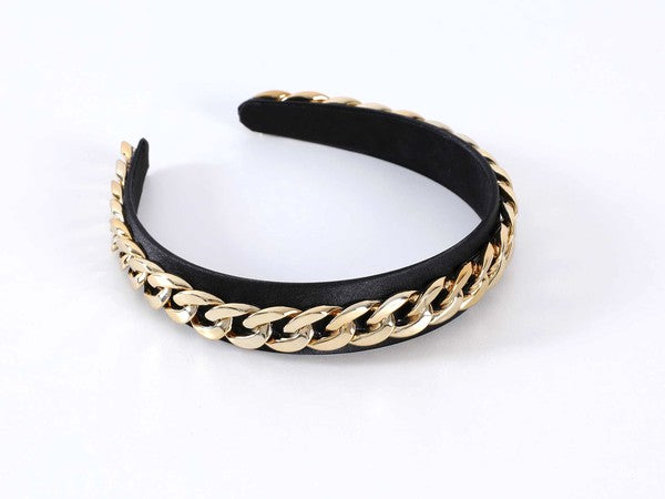 PLAIN CHAIN THICK HEADBAND - Wäre Rare