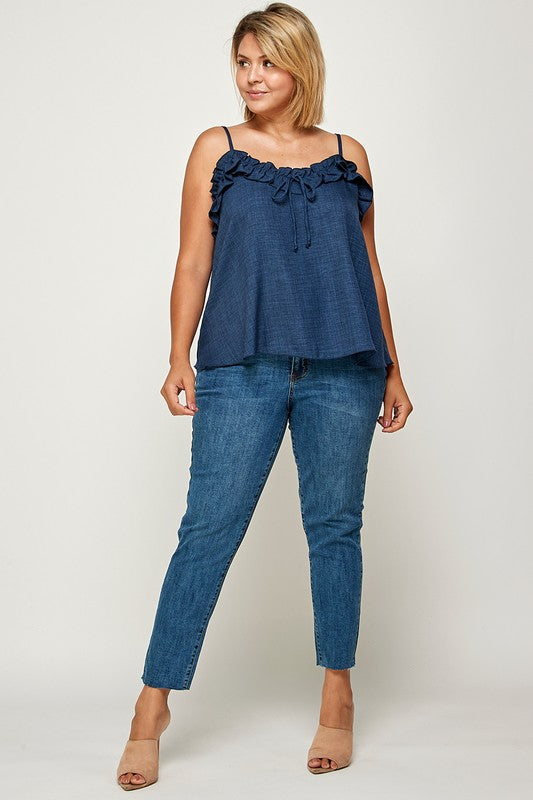 Ruffled Cami Top - Wäre Rare