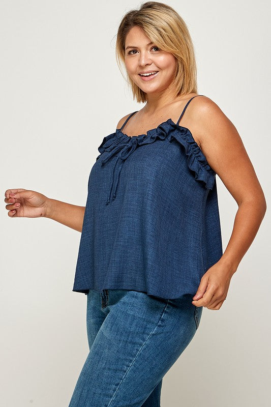 Ruffled Cami Top - Wäre Rare