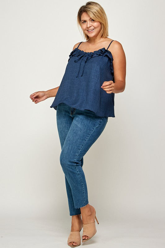 Ruffled Cami Top - Wäre Rare