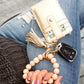 Leopard Beaded Key Ring Wallet Bracelet - Wäre Rare