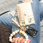 Leopard Beaded Key Ring Wallet Bracelet - Wäre Rare