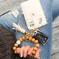 Leopard Beaded Key Ring Wallet Bracelet - Wäre Rare