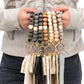 Leopard Beaded Key Ring Wallet Bracelet - Wäre Rare