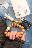 Leopard Beaded Key Ring Wallet Bracelet - Wäre Rare