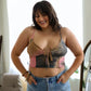 Plus Size Tie Dye Mesh Keyhole Front Brami Top Leto Accessories