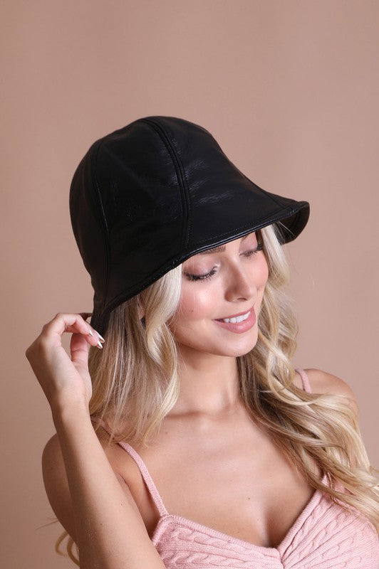 VEGAN LEATHER BUCKET HAT Leto Accessories