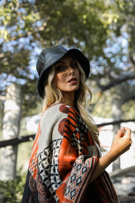 VEGAN LEATHER BUCKET HAT Leto Accessories