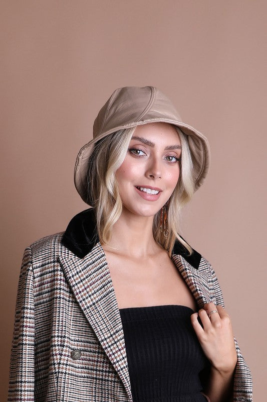 VEGAN LEATHER BUCKET HAT Leto Accessories
