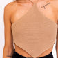HALTER CROCHET KNIT TOP - Wäre Rare