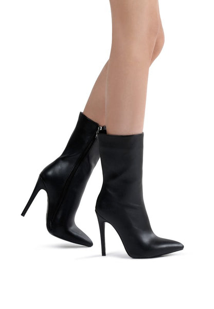 STILETTO HIGH ANKLE BOOTS