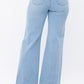 DISTRESS KNEE FLARED DENIM PANTS - Wäre Rare