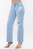 DISTRESS KNEE FLARED DENIM PANTS - Wäre Rare