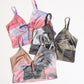 Plus Size Tie Dye Mesh Keyhole Front Brami Top Leto Accessories