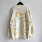HEART PATTERN SWEATER Wäre Rare Trend