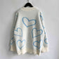 HEART PATTERN SWEATER Wäre Rare Trend