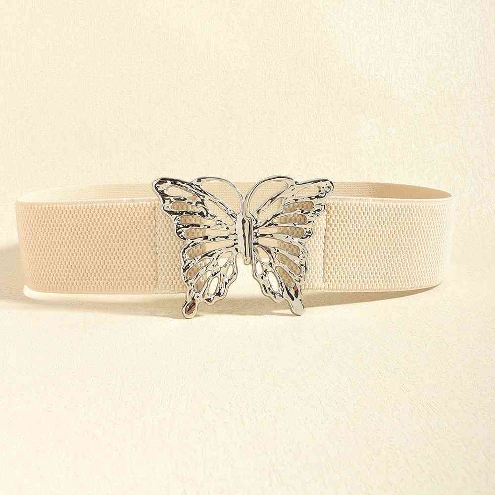Butterfly Alloy Buckle Elastic Belt