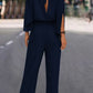 MOCK NECK SPLIT SLEEVE JUMPSUIT Wäre Rare Trend